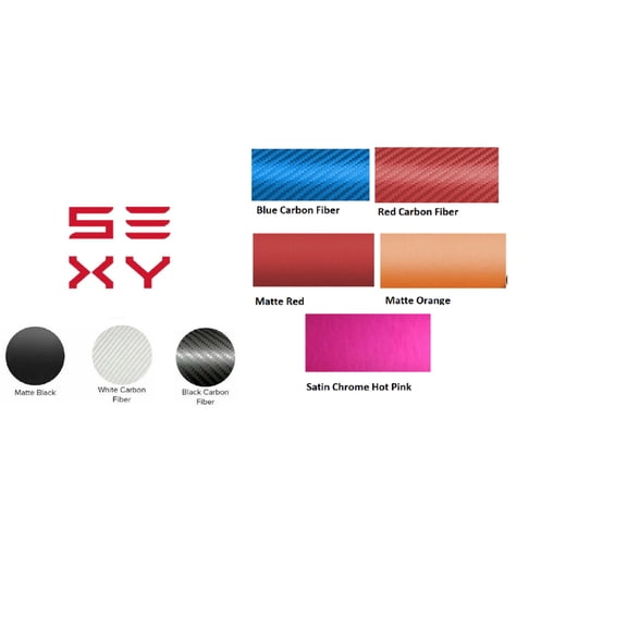 Tesla Logo Vinyl Decal Sticker "SEXY", Many Colors