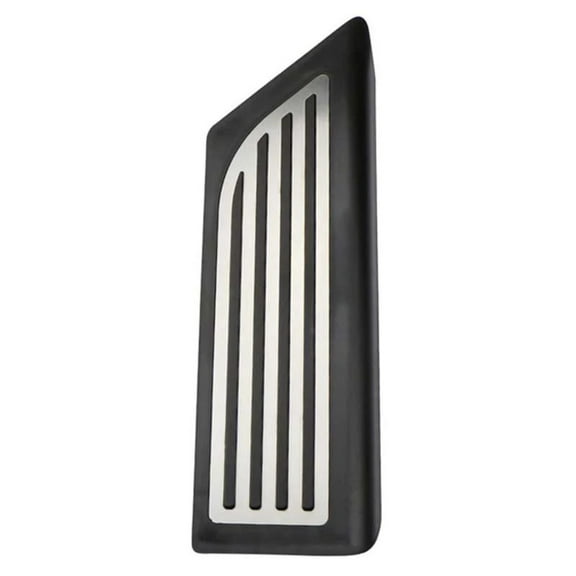 Tesla Model 3 Dead Pedal, Footrest, Black with Stainless Steel Insert, 2017-2024