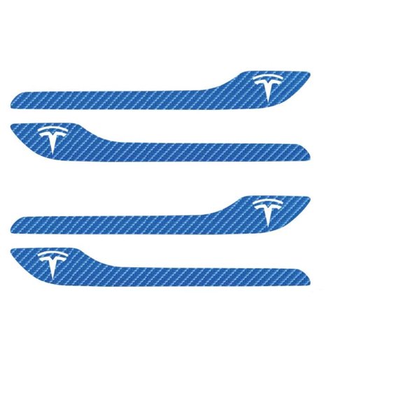 Tesla Model 3 Door Handle Vinyl Wrap W/ Logo, 4pc Set, 2017-2024