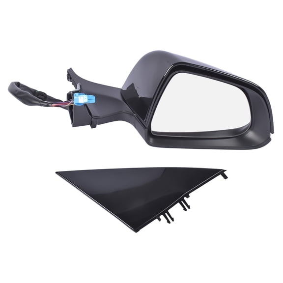 Tesla Model 3 M3 2017-2023 Right Passenger Side Mirror - Heated, Power Fold, Black - OEM 51167177128 - ABS Plastic, 13PIN Memory