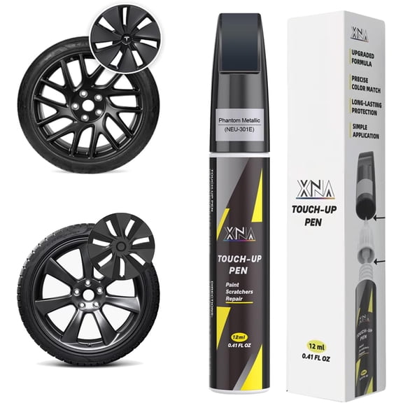 Tesla Model 3 Rim Touch Up Paint NEU-301E, 2-in-1 Wheel Scratch Repair Kit for 18" Photon/19" Gemini Wheels