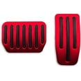 thumbnail image 1 of Tesla Model 3, Y, Aluminum Performance Pedal Pad Covers, Red, 1 of 4