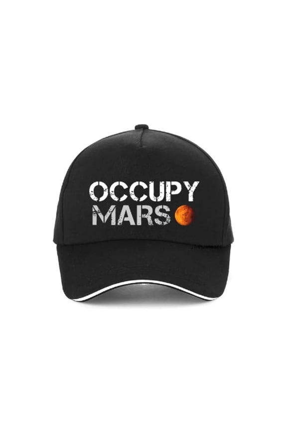 Tesla Model S, 3, X, Y, Cybertruck Occupy Mars Hat, Low Profile Design, Black with Logo