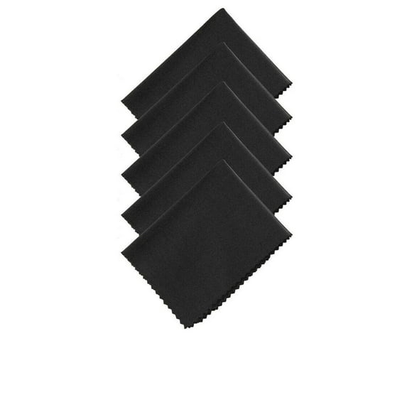 Tesla Model S, 3, X, Y Micro Fiber Center Screen Navigation Cleaning Cloths, Pack of 5, Black