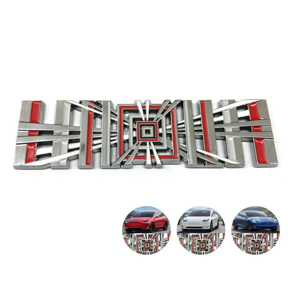 Tesla Model S, 3, X, Y Plaid Badge Car 3D Logo, Metal Emblem