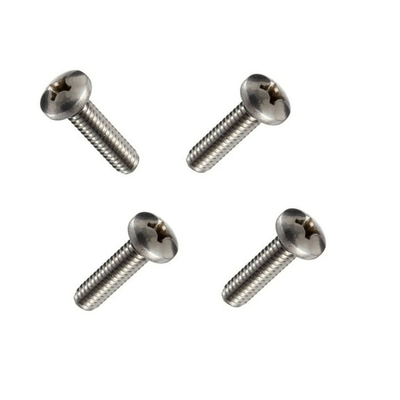 Tesla Model S, 3, X, Y Rear License Plate Screws, Stainless Steel, Extended Length for Rear License Plate Frame Use, Set of 4