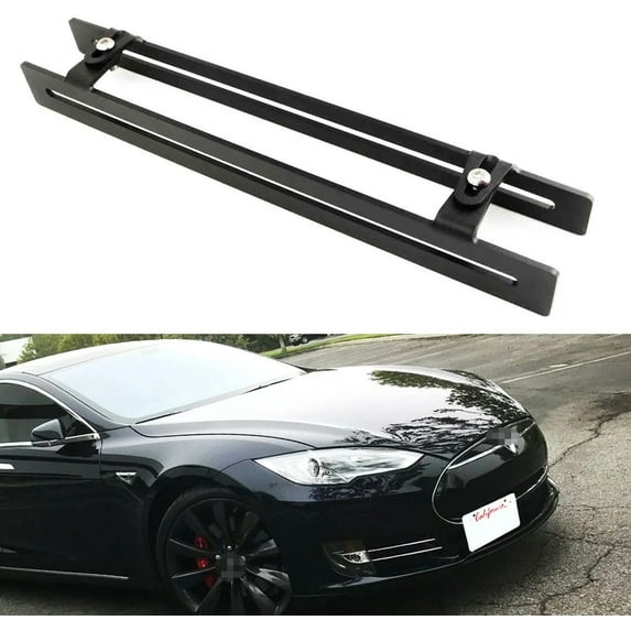 Tesla Model S Front License Plate Mount, No Hole, 2012-2016
