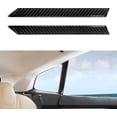 thumbnail image 1 of Tesla Model S Interior Rear Pillar Carbon Fiber Stickers, 2012-2020, 1 of 5