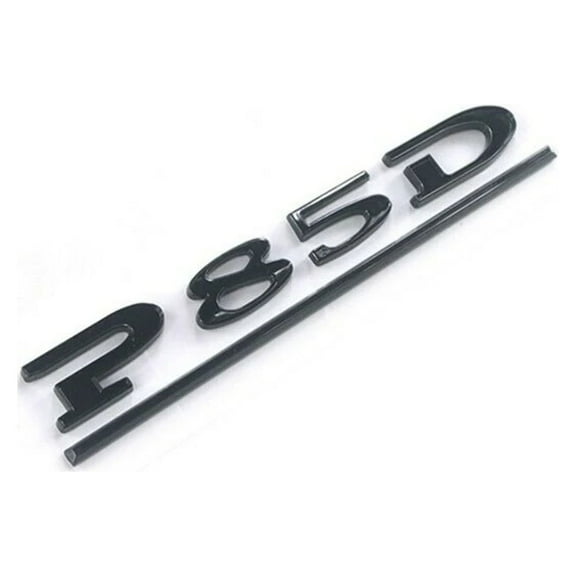 Tesla Model S, Matte Black P85D Letter Emblem, 3D Metal