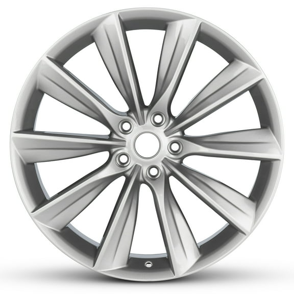 2012-2013 Tesla S 21" Silver OEM Factory Wheel Rim 600586800C