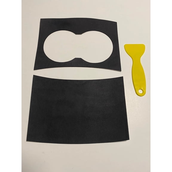 Tesla Model S, X Alcantara Suede Center Console Cup Holder Cover Trim, 2012-21