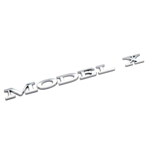 Tesla Model X Emblem Badge, 3D Chrome, 2016-2024
