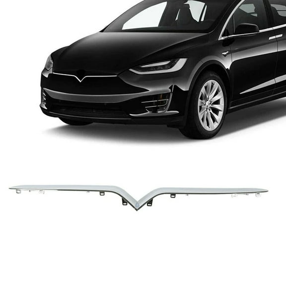 Tesla Model X Front Upper Center Grille, New Replacement, 2016-2020