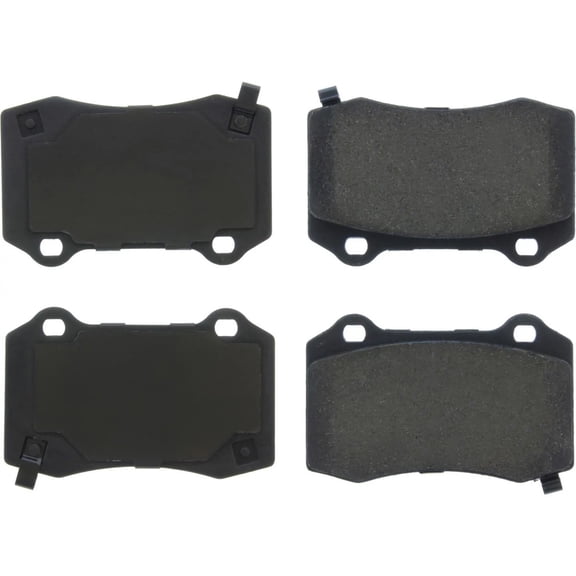 Tesla Model X Posi-Quiet Rear Ceramic Brake Pads with Shims, 2017-2019