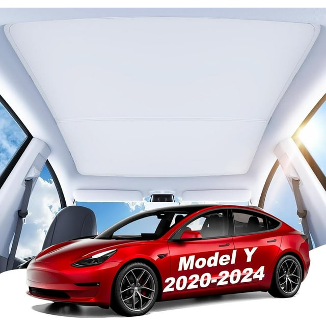 Tesla Model Y 20202024 Glass Roof Sunshade Premium Top Window Sunroof