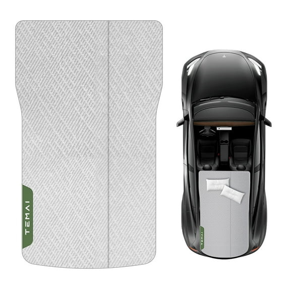 Tesla Model Y Camping Mattress, Slow-Rebound Memory Foam Mattress for Tesla Model Y, Mid-Large SUV Sleeping Pad with Single/Double Mode, 4 Seasons Use