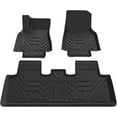 thumbnail image 1 of Tesla Model Y Floor Mats TPE 2020 2021 2022 2023 2024 All-Weather Front Rear Interior Liners Mats for 5 Seater (3PCS), 1 of 6