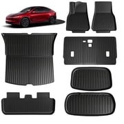 Tesla Model Y Juniper 2025-2026 5-Seater Floor Mats NOT for 2026 Standard & Cargo Liners - 9 PCS TPE Auto Accessories