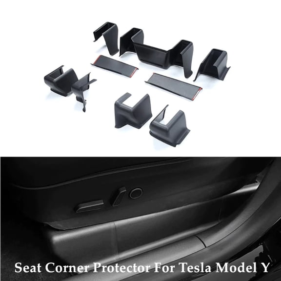 Tesla Model Y Seat Track Protection Cover Kit, 9-Piece Set, 2020-2024