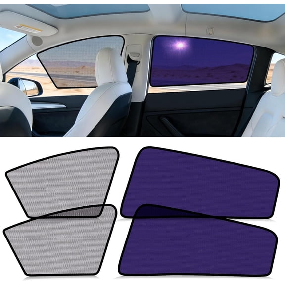 Tesla Model Y Window Shade for Side Window Sun Shade, 2020-