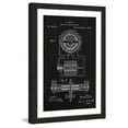 thumbnail image 1 of "Tesla Motor 1888 Black Paper" Framed Painting Print, 1 of 4