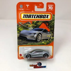 Tesla Roadster #91 * Silver * 2023 Matchbox P Case 70th Ann. * HA56