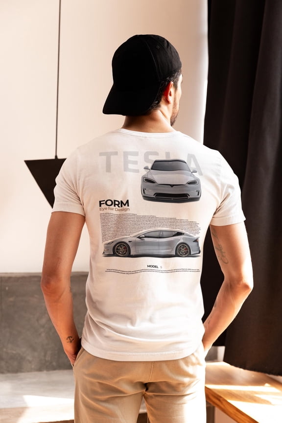 Tesla S Plaid Car T-Shirt, Graphic Tee for Car Lovers, Unisex Heavy Cotton Tee, Car Enthusiast Shirt, Tesla Fan Apparel, Electric Vehicle