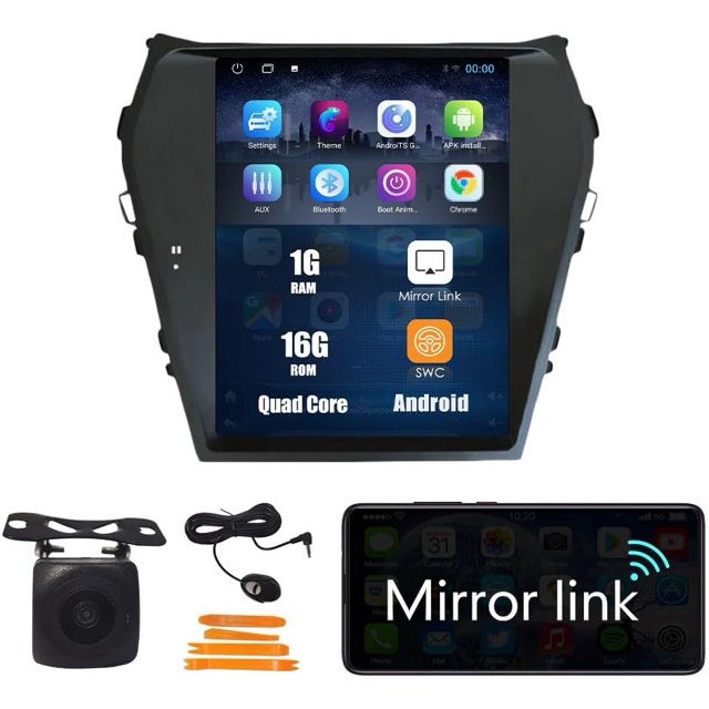 Tesla Style Android Navigation Stereo GPS Radio Display 10.4" IPS