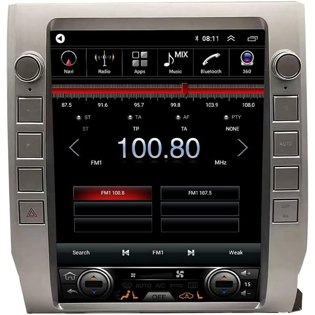 Tesla Style Car Android Navigation Stereo GPS Radio Camera Display 12.1