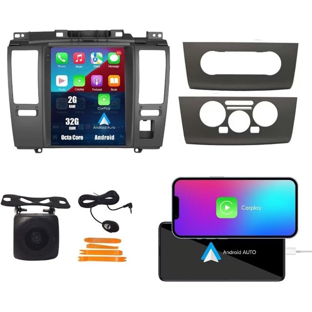 Tesla Style CarPlay Android Auto Navigation Stereo GPS Radio Reverse