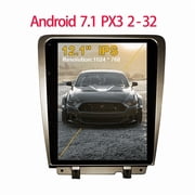 Tesla Style Vertical Auto Radio Android 7.1 2G+32G Car GPS Nagavition For Ford Mustang 2009-2015 Multimedia Player Head Unit