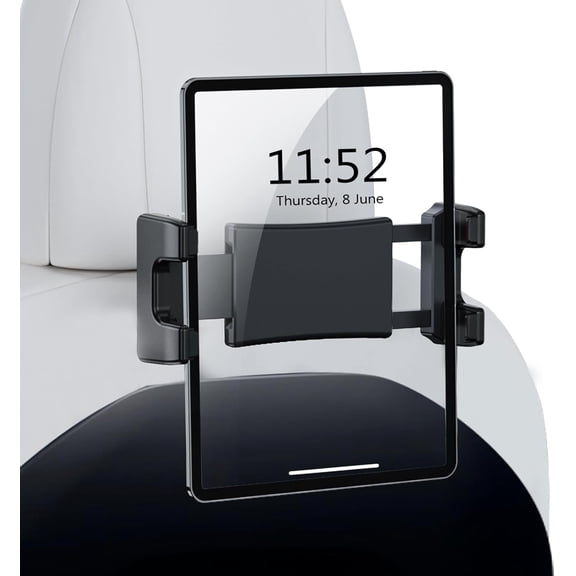 Tesla Tablet Holder for Model 3/Y, Headrest iPad Mount for Back Seat, Adjustable Car Backseat Mount Compatible with 5-13 iPad Tablets & Phones, Essential for Long Road Trips with Kids
