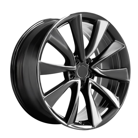 Tesla styled Rim 19x8.5 Models Y X S 3 Hyper Black 2pcs. Models Y X S 3
