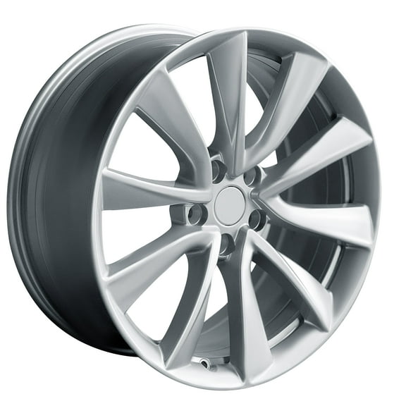 Tesla styled Rim 19x8.5 Models Y X S 3 Hyper Silver 1 pc Models Y X S 3