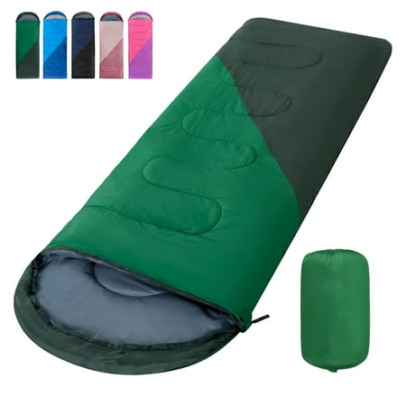 Tesleader Sleeping Bag for Adults and Kids,Backpacking Sleeping Bag for Cold Weather(Left Zipper)