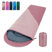Tesleader Sleeping Bag for Adults and Kids,Backpacking Sleeping Bag for Cold Weather(Right Zipper)