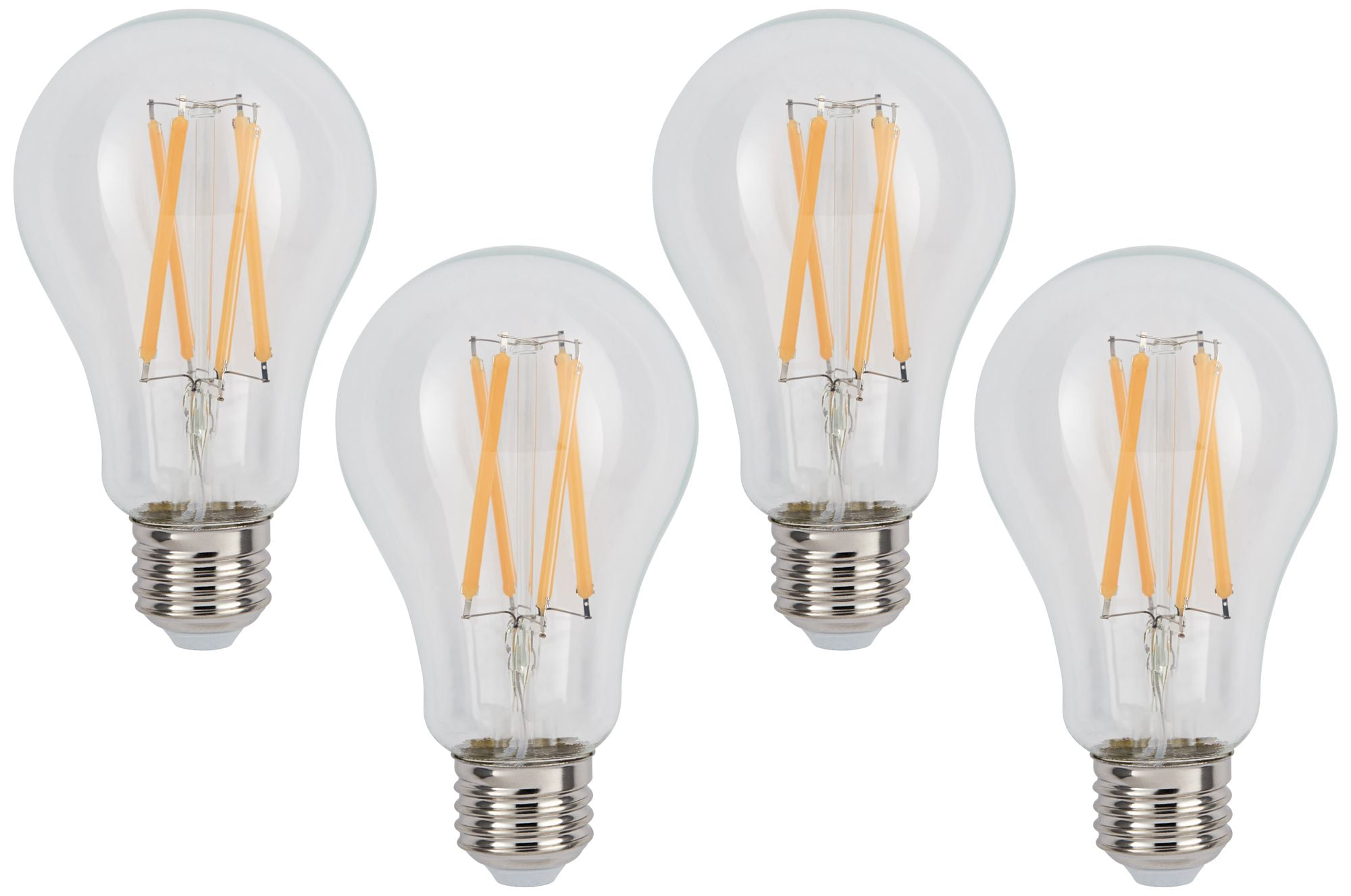Clear Glass LED Dimmable Decorative Screw-in Bulbs, 4-Pack