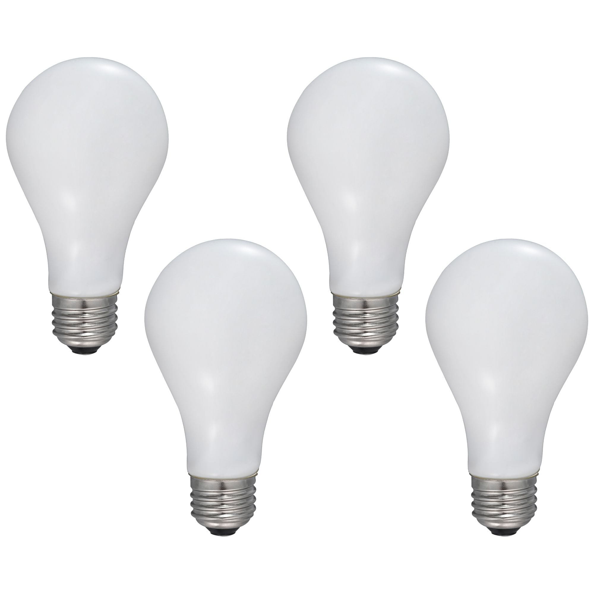 Tesler Frosted White Dimmable LED A21 Bulbs 4-Pack