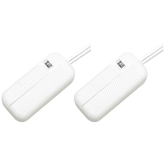 Tesler White CFL/LED Plug-In Table Top Dimmer Set of 2