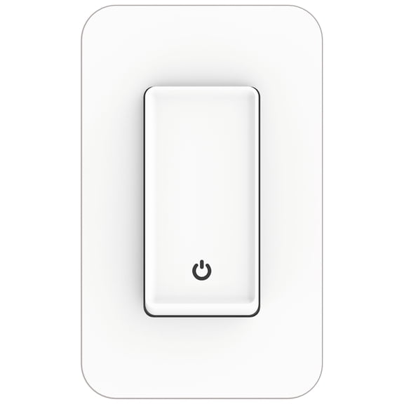 Tesler White Smart Wi-Fi 3-Way Switch with 1-Gang Wall Plate