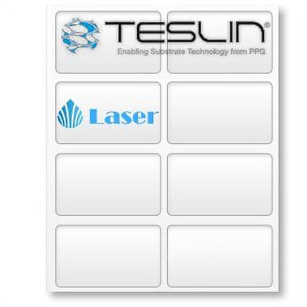 Teslin Synthetic Paper For Laser Printers MicroPerforated 8Up 10
