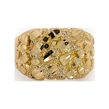 Tesori & Co Rectangle, Fashion Ring, 10K Yellow Gold, 0.65"