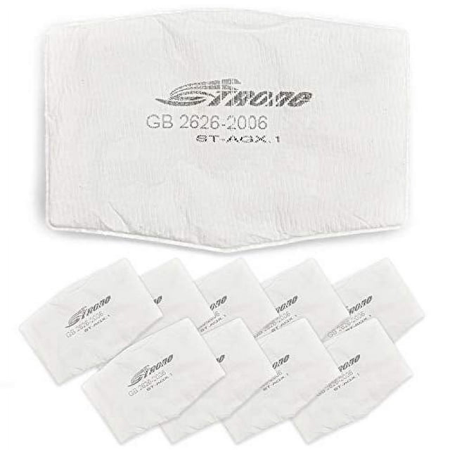 Tesoro Moda | PM2.5 Replacement Filters for ST-AX and ST-AG Respirator Face Masks | High Efficiency 5 Layer Construction with Electrostatic Fiber Traps Particles 100X Smaller than a Human Hair