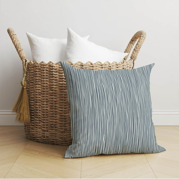Tess Blue Throw Pillow