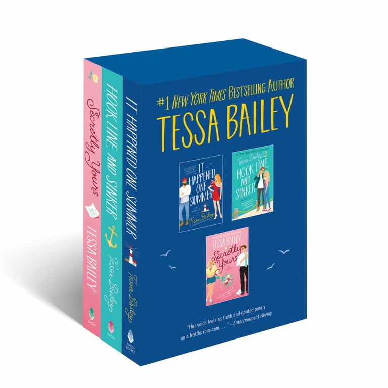 Tessa Bailey Novel Set: It Happened One Summer, Hook, Line, Sinker