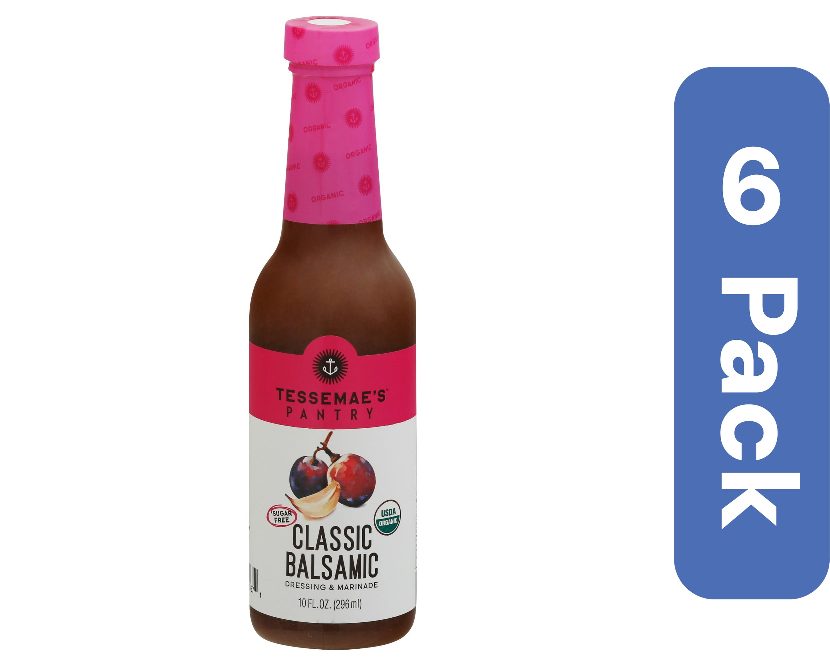 Tessemae's Classic Balsamic Dressing 10 oz (Pack Of 6)