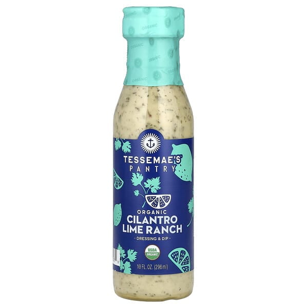 Tessemae's, Pantry, Organic Dressing & Dip, Cilantro Lime Ranch, 10 fl