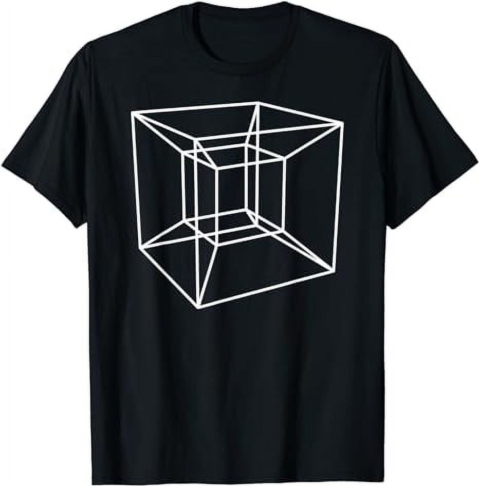 Tesseract Hypercube Sacred Geometry T-Shirt - Walmart.com