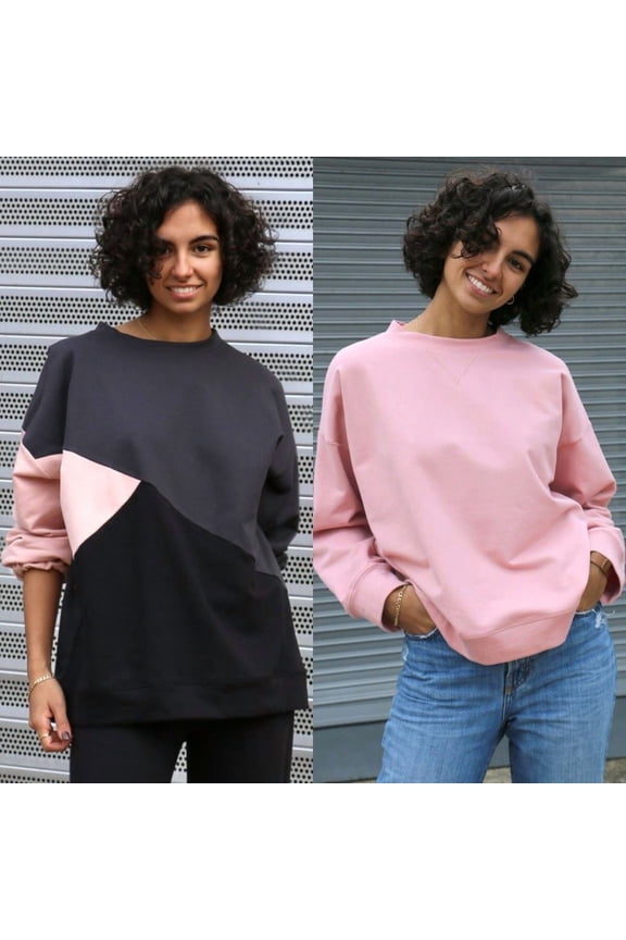 Paper Sewing Pattern Lennox Sweatshirt - Tops and Sweaters for Women