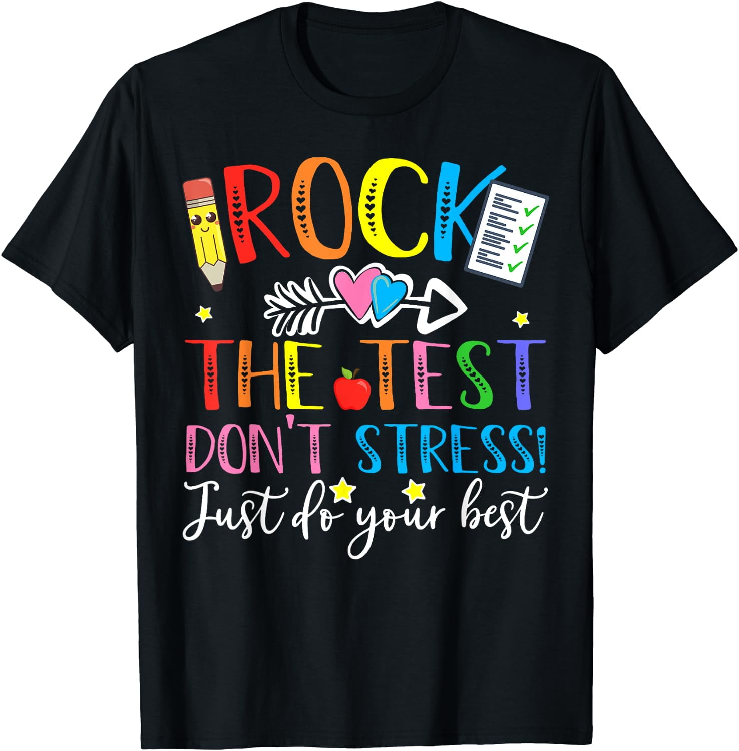 Rock The Test Day Teaching T Shirt Rock The Test Day Teaching T Shirt